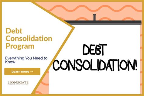 Debt Consolidation Programs in Canada - Lionsgate Financial Group