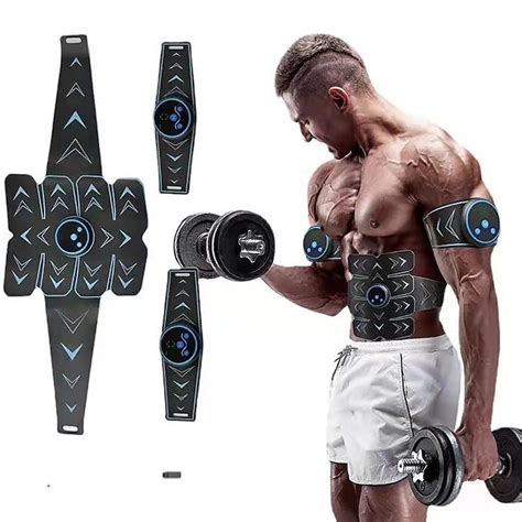 EMS ABS Trainer Abdominal Electro Stimulator Electrostimulation USB ...