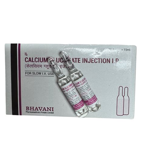 CALCIUM GLUCONATE For Intravenous use 2 x 10ml ampoule – VITAMIN WHOLESALE