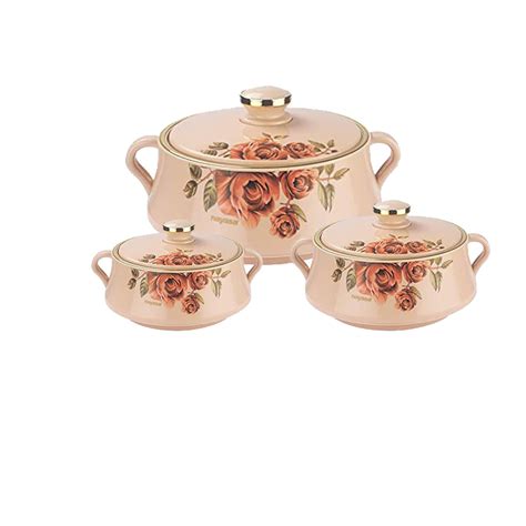 Buy Nayasa Plastic & Stainless Steel Lorenzo Casserole (500, 1000 and ...