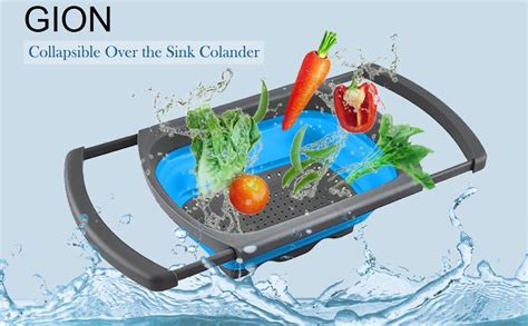 GION Multifunctional Retractable Silicone Kitchen Sink Strainer Basket ...