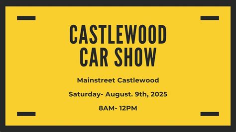 Castlewood Car Show, City of Castlewood, SD, 9 August 2025 | AllEvents