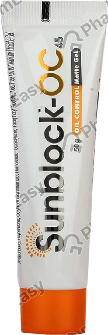 Buy Sunblock Oc 45 Oil Control Matte Tube Of 50gm Gel Online at Flat 15 ...