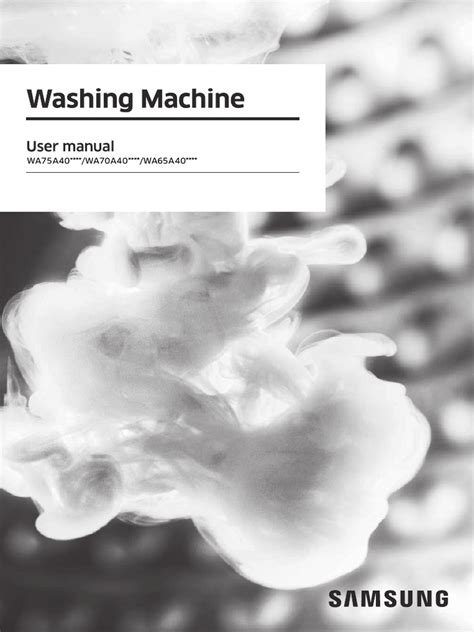 Image result for Samsung Washing Machine Operating Manual