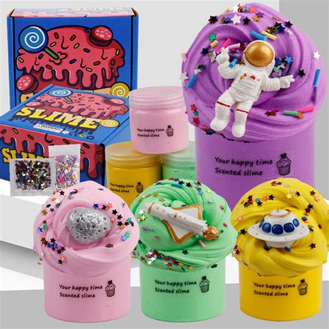 DIY Butter Slimes Kit Soft Stretchy and Non sticky Cloud Slime Making ...