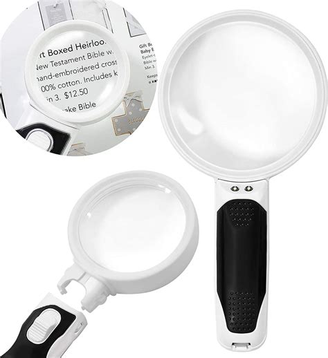 Magnifying Glass with Light - 3 Lens Set (2x + 3.5x + 10x)