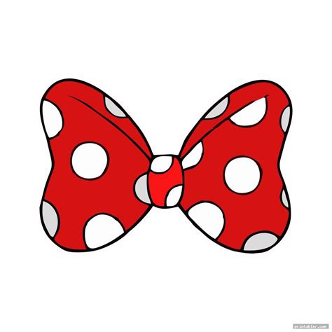 Printable Minnie Mouse Bow - Printable Templates