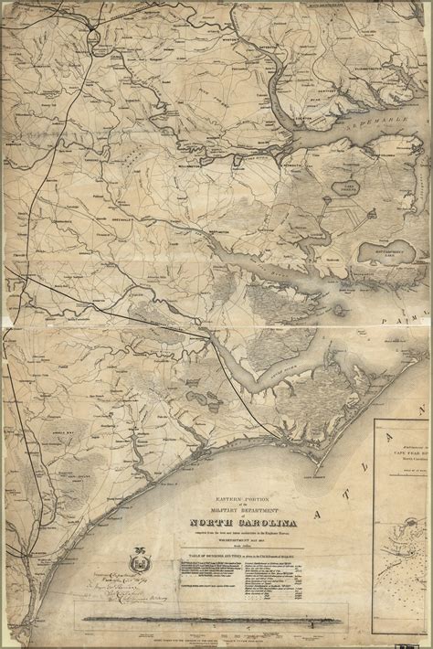 Poster, Many Sizes Available; Military Map Of East North Carolina 1862 ...