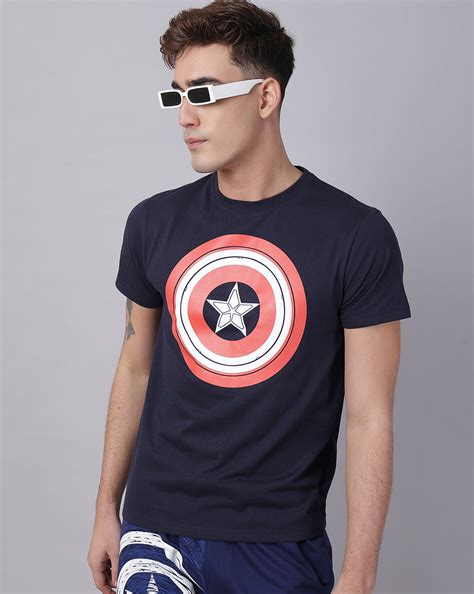 Captain America Printed Regular Fit Tshirt For Men – Free Authority