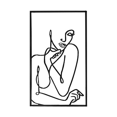 Buy 1 Pack Metal Wall Decor, 0.12 Thicker Minimalist Wall Decor Art ...