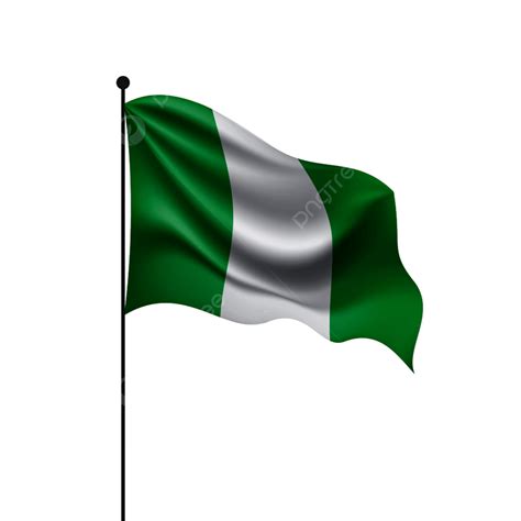 Nigerian Flag Vector PNG Images, Nigeria Flag Nigerian Ribbon Illustration, Background, Icon ...