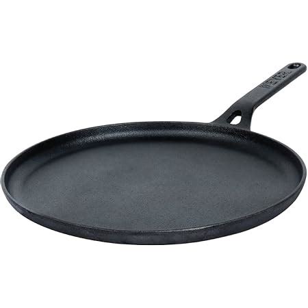 Buy Meyer Pre-Seasoned Cast Iron Flat Dosa/Roti/Chapati Tawa Pan with ...