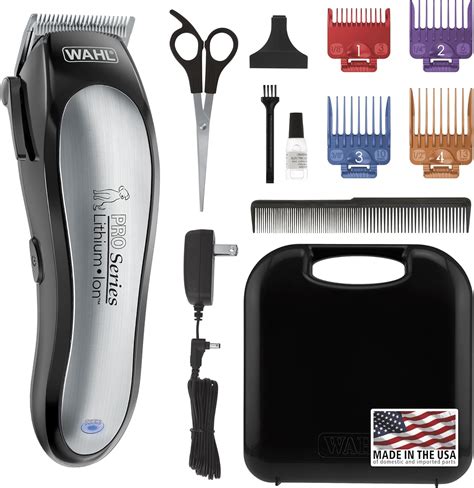 Wahl Lithium Ion Pro Series Cordless Dog Clippers Rechargeable Low ...
