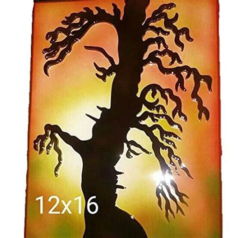 Nilkanth Wooden Art Wood Wood Multi Color Size 12*16 Wooden Radha ...