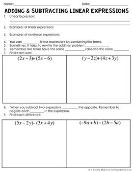 Image result for Linear Adding and Subtracting