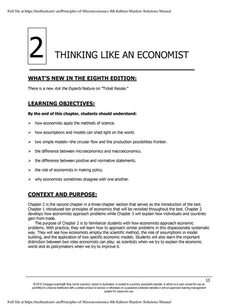 Principles of Microeconomics 8th Edition - 13 © 2018 Cengage Learning ...