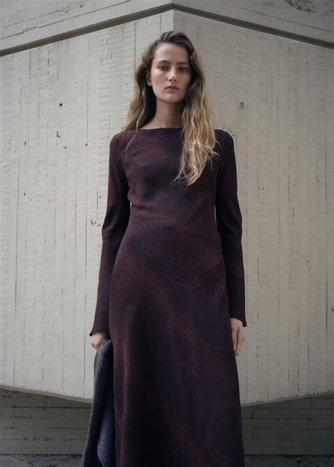 A-lijn jurk met animal print - Dames | MANGO Nederland