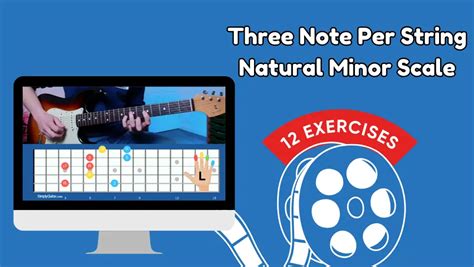 Image result for 3 Note Per String Minor Scale Chart