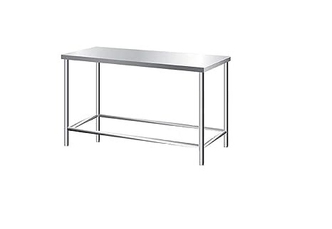 DG DEXAGLOBAL Beauty Stainless Steel Heavy Table, Workbench Storage -Ss ...