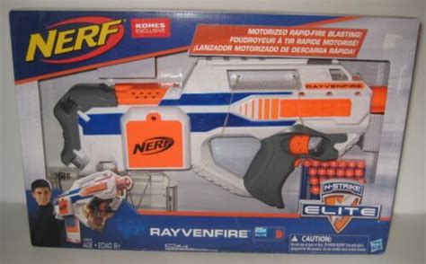 NIB NERF Rayvenfire Motorized Rapid-Fire Blaster Toy India | Ubuy