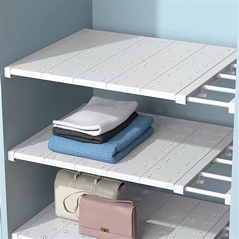 Deoxys Wardrobe Shelf Extendable Closet Organizer, Wardrobe Organizer ...