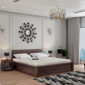 WOODENJOY Sheesham Wood Bed/Cot Bed/Palang For Bed Room/Home/Hotel ...