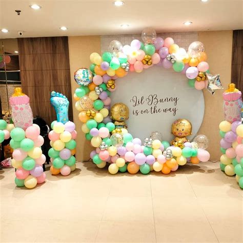 Baby Shower Decoration on Circular Ring on Multicolor Theme | Birthday ...