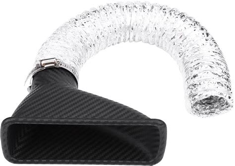 Buy Air Intake Turbo Inlet Pipe, Universal Car Front Bumper Carbon ...