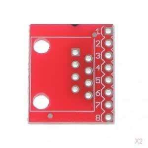 2x RJ-45 / 8P8C to Screwless Terminal Break Out Board Breakout Board ...