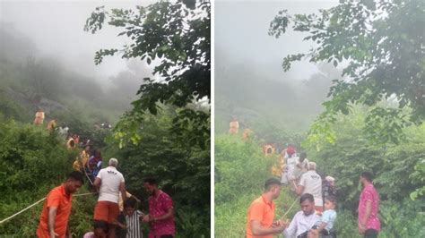 सिरोही: मातर माता मंदिर का रास्ता भारी बारिश से हुआ बंद, फंसे 200 से ...