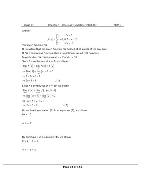 Image result for Class 12 Math Exercise 5.1 Viba