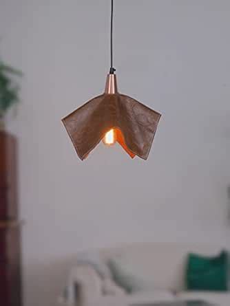 Buy Fos Lighting Contemporary 12 Inch Wide Handkerchief-Style Brown ...