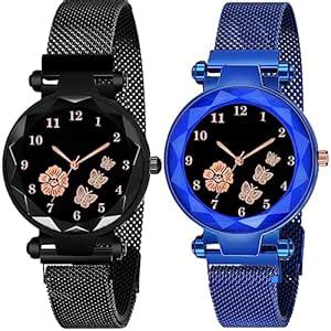 Buy CERO New Flower Butterfly Dial Mgnetic Strap Girls Analogue Watch ...