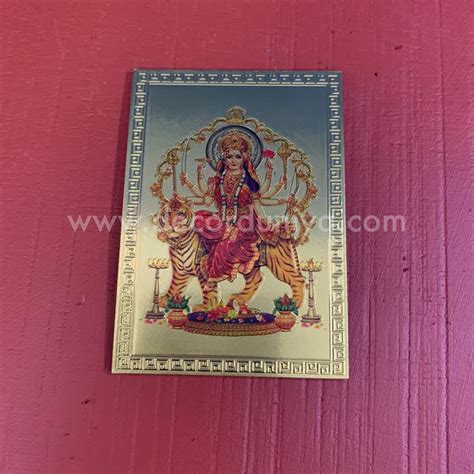 Fridge Magnet - Mettalic Gold Finish - Durga Devi - FM29 – Decor Duniya