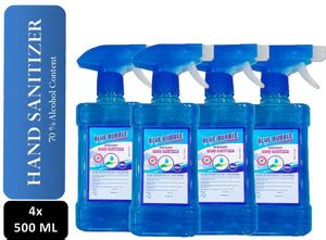 Blue Bubble Instant - Alcohol 70% - Kill Germs 99.9% - 500 ML Spray ...