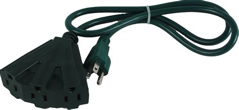 MaxWorks 80697 Heavy Duty Indoor/Outdoor Triple Tap 3 Ft. Extension ...