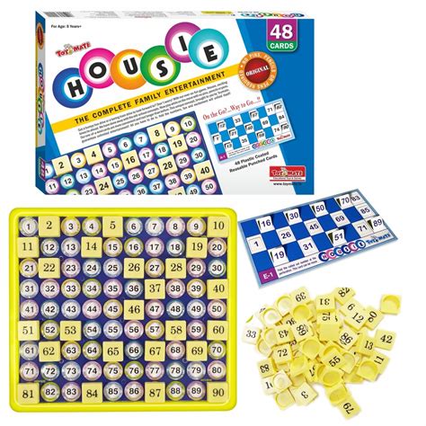 Buy toymate Housie Reusable Folding Tickets - Tambola Bingo Lotto ...