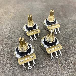 Short CTS Logarithmic Potentiometers for Electric Guitars (Audio) 4 Pcs ...