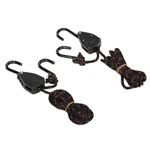 DORSAL Ratchet Canoe and Kayak Bow and Stern Tie Downs 1/4" Inch Heavy ...
