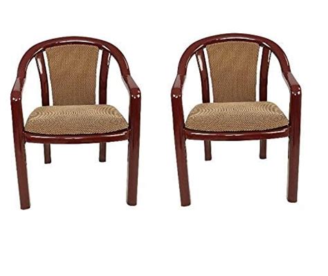 SkyGlamour Supreme Ornate High Glossy Plastic Arm Chair | Cushion Chair ...