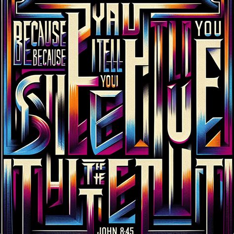 John 8:45 Artwork | Bible Art