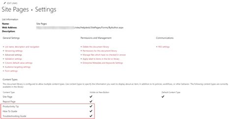 SharePoint Content Type Library 的图像结果