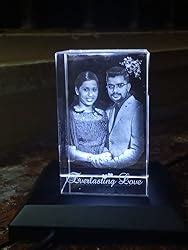 Buy CrazzyGIFT.com Laser Engraved 3D Photo Crystal | Birthday Gift for ...