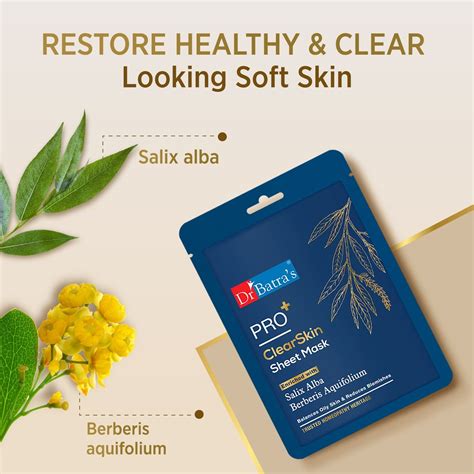 Dr Batra’s- PRO+ ClearSkin Face Sheet Mask – Dr Batra's