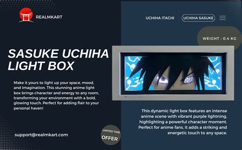 Buy Realmkart Jujutsu Kaisen Sukuna Light Box Anime Lamp – LED Night ...