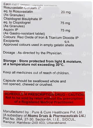 Rosycap Gold 75/20/75 MG Capsule 15: Uses, Side Effects, Dosage, Price ...