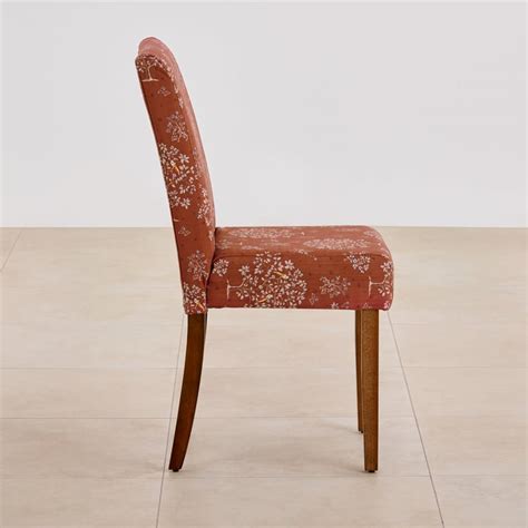 Buy Nirvana Indus Set of 2 Fabric Dining Chairs - Rust and Brown from ...