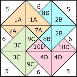 Image result for Free Card Trick Quilt Block Pattern