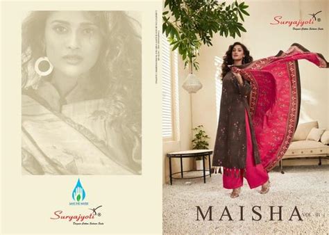 SURYAJYOTI MAISHA VOL 1 Wholesale Pashmina Suits Supplier Dealer