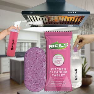 Rifils Kitchen Cleaner,Cleaning Tablets: 4Pc: 2ltr,1 Tablet= 500ml ...